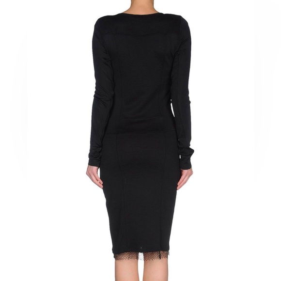JO NO FUI Black Long Sleeve Cutout Dress size 44 IT - Picture 3 of 4